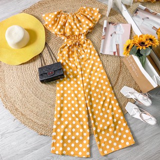 Jumpsuit chấm bi