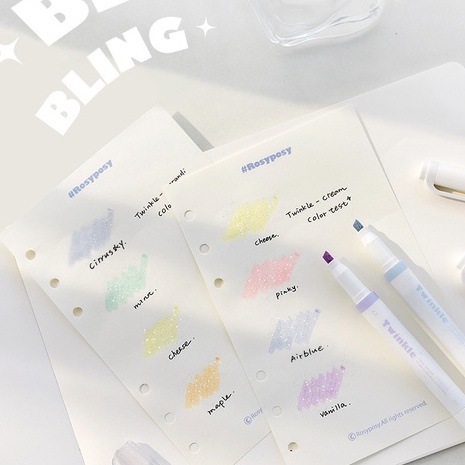 Bộ Bút Dạ Quang Nhiều Màu Sắc Dùng Trang Trí Sổ Tay DIY