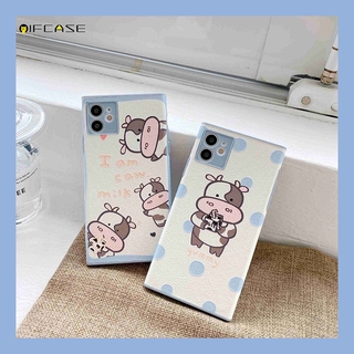 Ốp lưng Hình Bò Sữa Xinh Xắn Cho Iphone 12 Mini Pro Max 11 Pro Max Xs Max Xr X 7 8 Plus