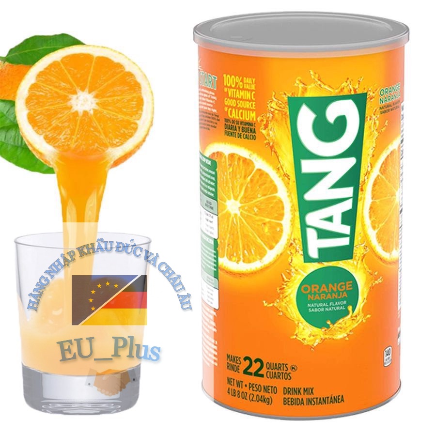 Bột pha nước cam Tang Vitamin C Orange 2.04kg - Mỹ đủ size to và nhỏ hạn 2023