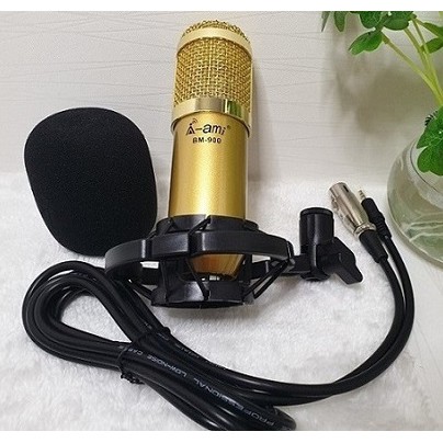 [Mã ELFLASH5 giảm 20K đơn 50K] Mic Thu Âm Ami BM900 – Mic Hát Karaoke, Live Stream chuyên nghiệp tại nhà