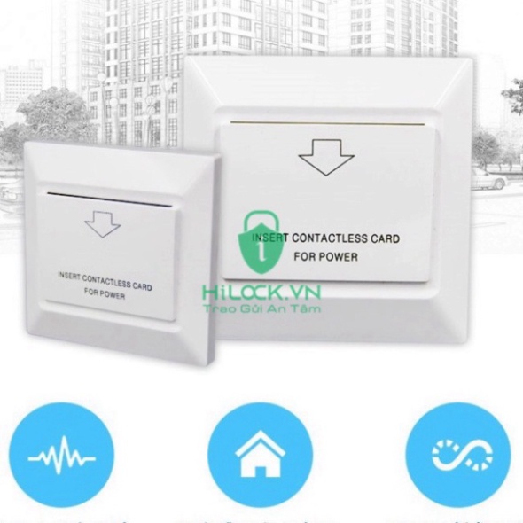 Công Tắc Tiết Kiệm Điện, thẻ từ khách sạn HLO-019