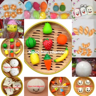 Combo squishy mini 10 cái tự chọn + kèm bao bì