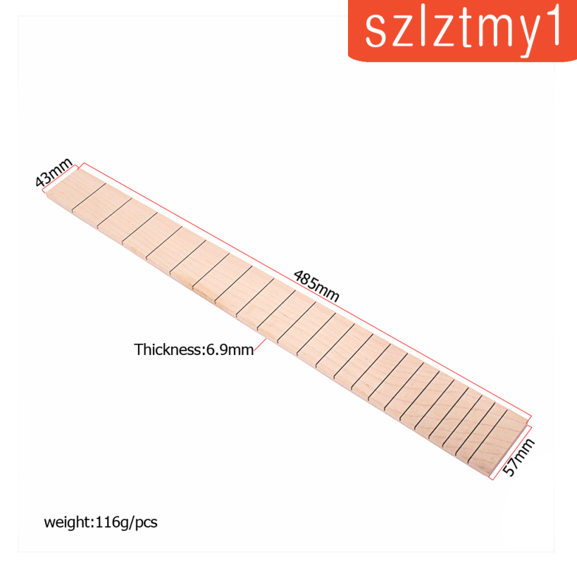 Đàn Guitar Điện 22 Phím 485x57mm Chất Liệu Gỗ Phong Bền Diy