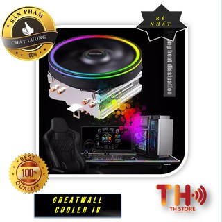 Quạt tản nhiêt CPU GREAT WALL Cooler IV Fan 12 LEB RGB - Tốc 1800 siêu mát