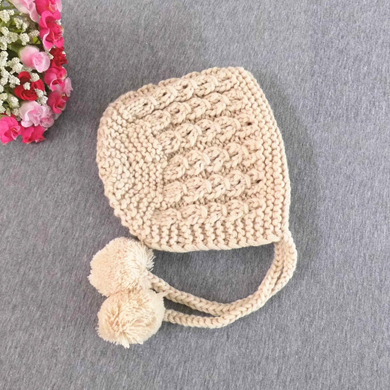 Mũ Beanie Đan Len Mềm Mại Giữ Ấm Mùa Đông Dễ Thương Cho Bé Trai + Gái