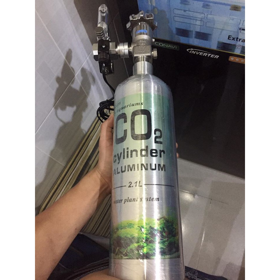 Bình nhôm 2l Japan + van điện mufan