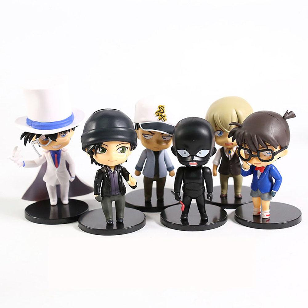 Bộ 6 Mô Hình Nhân Vật Heiji Furuya Kiddo Hattori Scultures