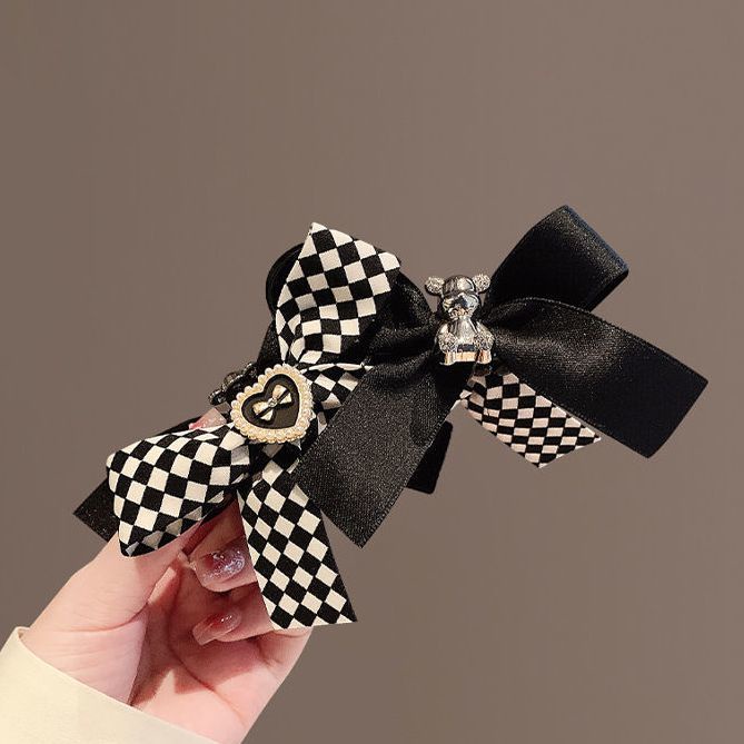 Kẹp Tóc Nơ Lớn Thời Trang Mùa Thu Cao Cấp Cho Nữ