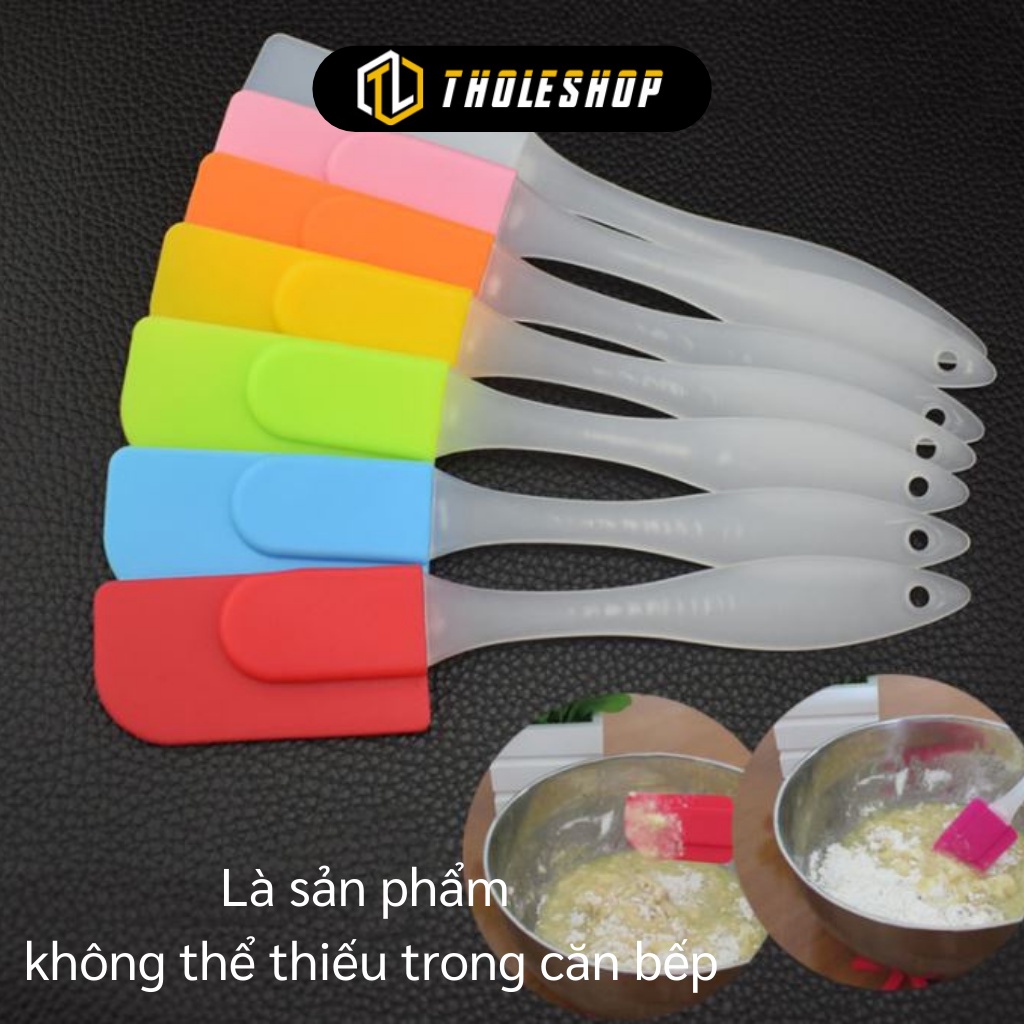 Cây Phết Kem - Phới Dệt Trộn, Vét bột Bằng Silicon, Xẻng Khuấy Phết Kem Tiện Dụng 5998