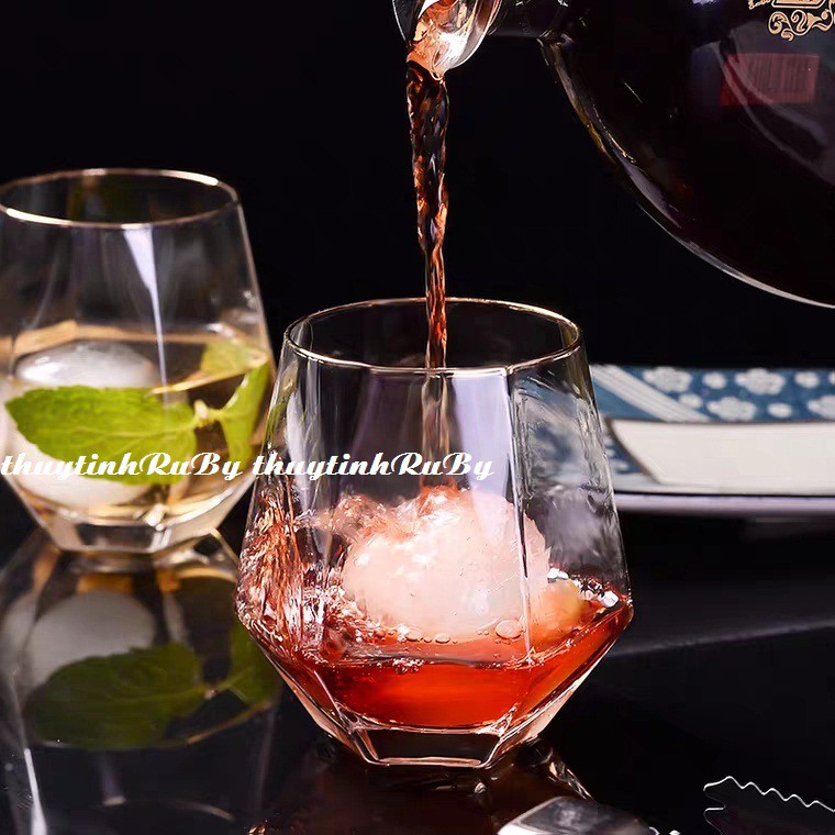 Ly rock kim cương pha lê uống whisky, cốc uống rượu tây mạnh | BigBuy360 - bigbuy360.vn