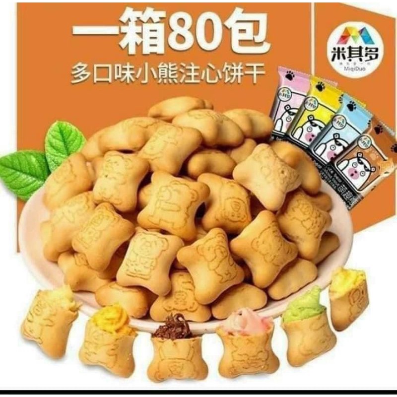 10k Túi bánh Gấu Nhân socola tan chảy Đài Loan