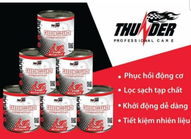 Carbon cleaner Thunder dung dịch vệ sinh buồng đốt xe máy