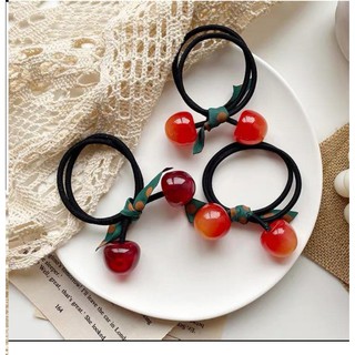 Set 2 dây cột tóc Cherry siêu xinh
