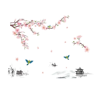 Decal Dán Tường Hình Cành Hoa Đào