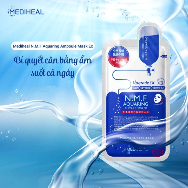 Mặt Nạ Mediheal NMF Aquaring Ampoule Mask Cấp ẩm cho Da