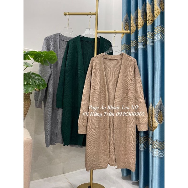 Áo khoác cardigan dáng dài dày hàng cao cấp mới.