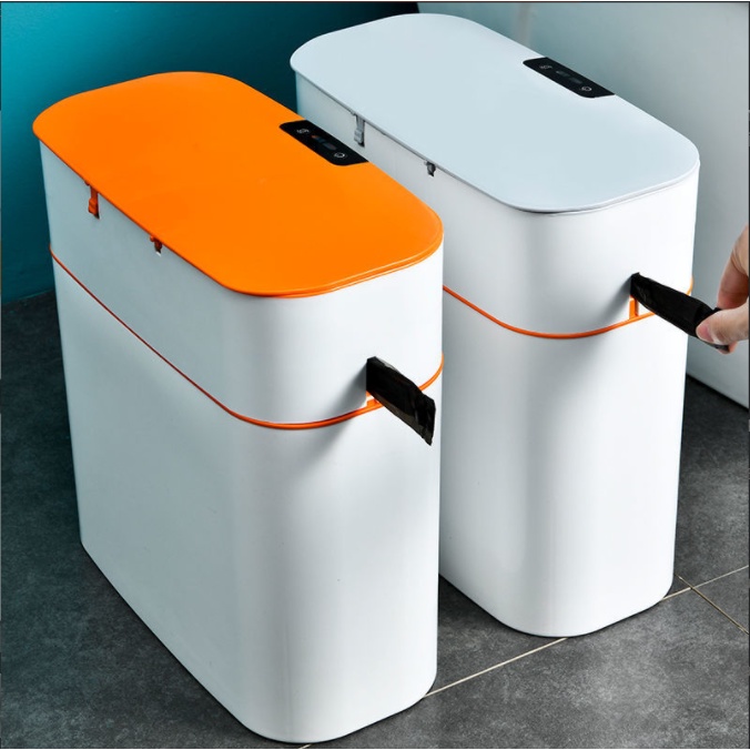 Thùng Rác Thông Minh 15L. Tự Động Đóng Gói, Trang trí Nhà Bếp, Toilet, Phòng Khách