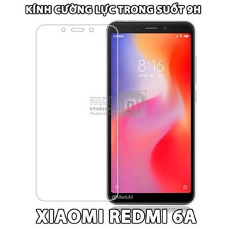Kính cường lực 2.5D Xiaomi Redmi 6A trong suốt mài cạnh tặng kèm giấy lau