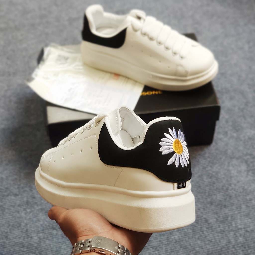 (Full BILL - FULL BOX) Giày nữ nam thể thao trắng MC ĐẸP SIÊU CẤP đế độn 4cm, size 36 đến 43