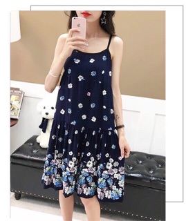 Váy lanh 2 dây bầu