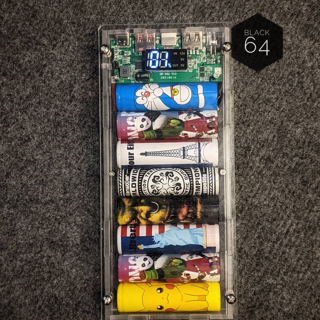 Sạc dự phòng 20.800 mah mica trong suốt siêu ngầu