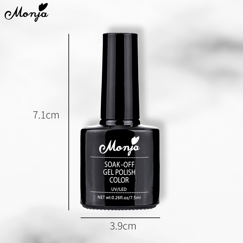 Gel sơn móng tay MONJA mắt mèo từ tính DIY UV 6 màu sắc tùy chọn dành cho làm móng nghệ thuật