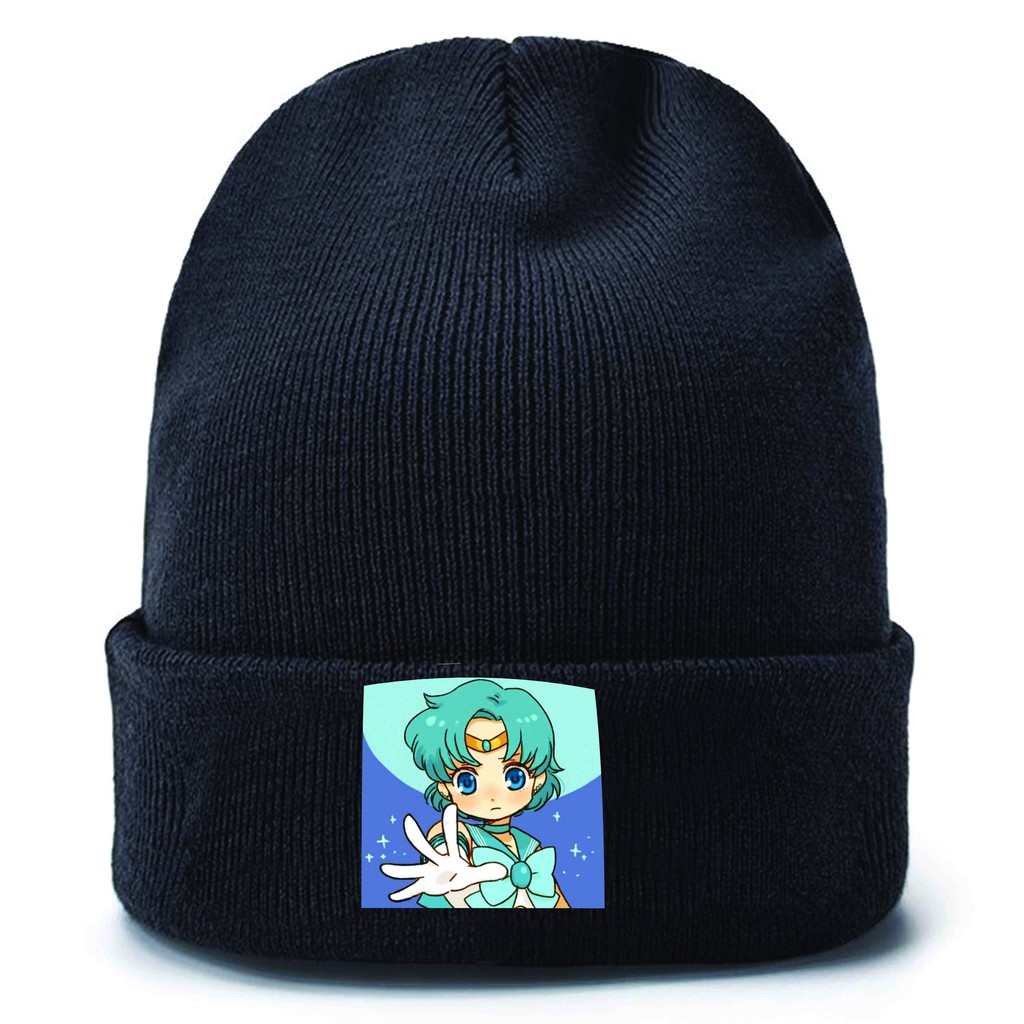 Mũ len in hình SAILOR MOON THỦY THỦ MẶT TRĂNG anime chibi xinh xắn thời trang nam nữ
