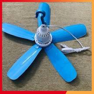 Quạt trần mini 5 cánh có móc-Quạt treo màn 60cm chạy êm ,tiết kiệm điện
