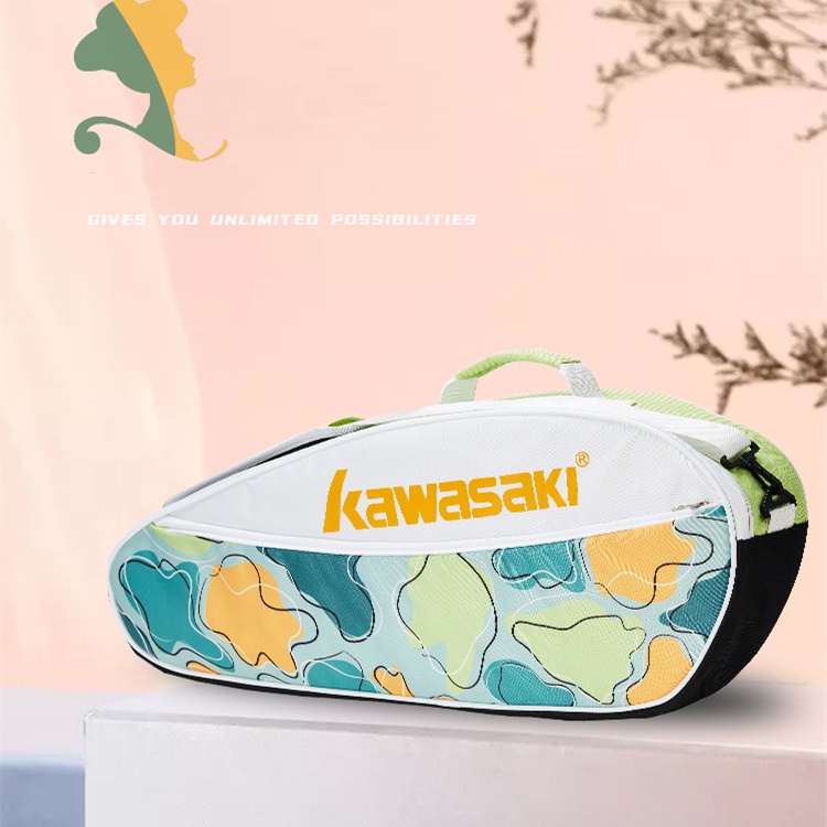 Túi Đựng Vợt Cầu Lông Kawasaki KBB-8335 & KBB-8335D & KBB-8337D Tiện Dụng Cho 3 Vợt Tennis