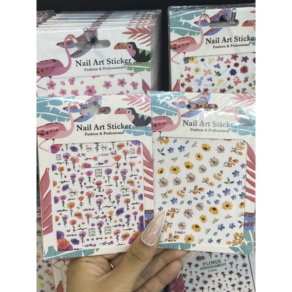 Sticker trang trí hoạ tiết hoa  ( ib shop chọn mẫu)