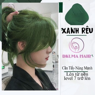 Màu Nhuộm Xanh Rêu 머리 색깔 Hair color 2021