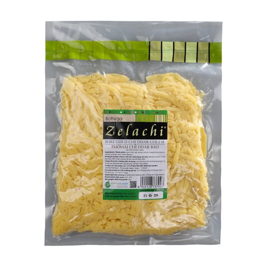 Phô Mai Bào Sợi Cheddar Zelachi 1KG