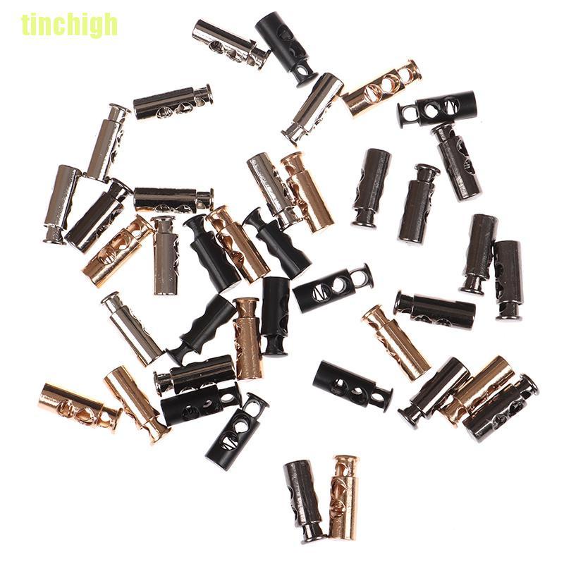 Bộ 10 Nút Khóa Dây Rút DIY Bằng Kim Loại Tiện Dụng