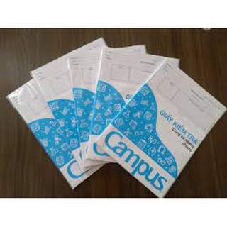 Giấy kiểm tra Campus không chấm xanh (25 tờ đôi)