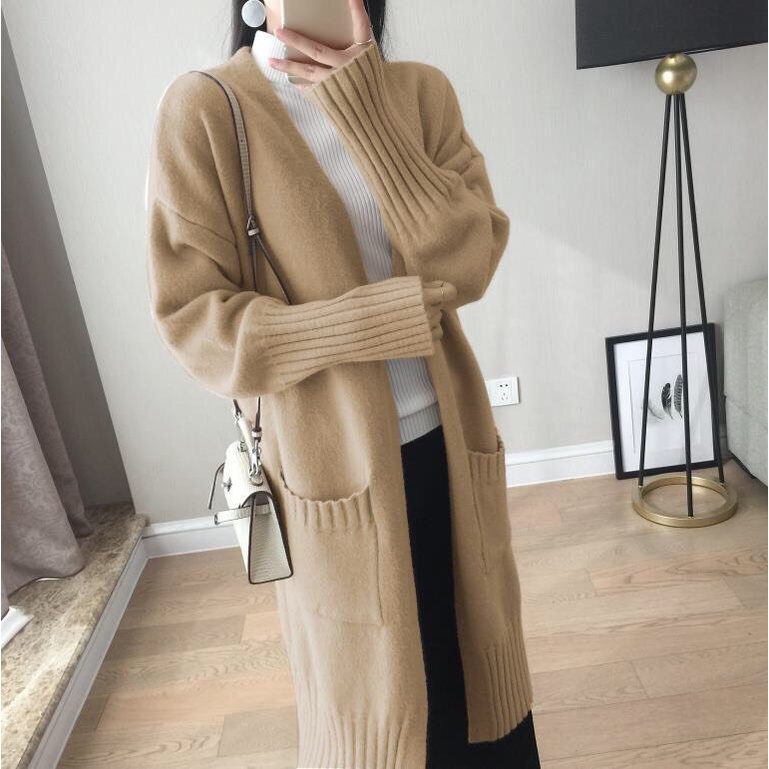L135 - Áo len Cardigan nữ cổ tròn siêu xinh hàng Quảng Châu