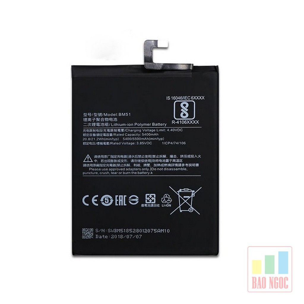 Thay pin cho điện thoại Xiaomi Mi Max 3 xịn - Bảo hành 6 tháng