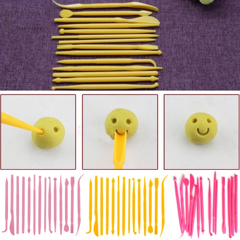 14pcs Plastic Crafts Clay Modeling Tool for Shaping and Sculpting