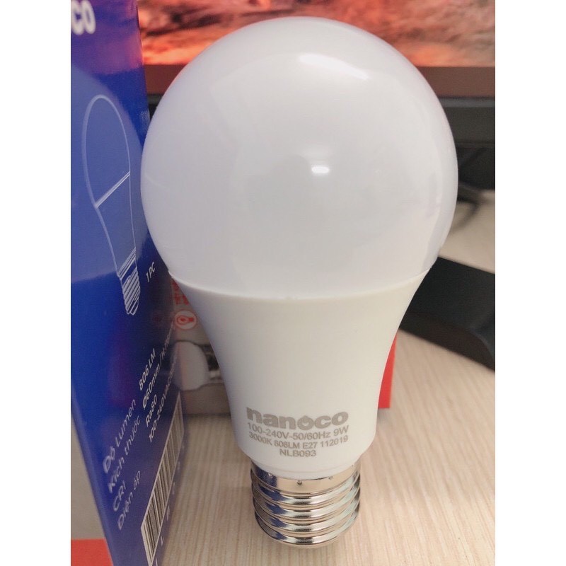 bóng led BULB 9w nanoco ánh sáng vàng