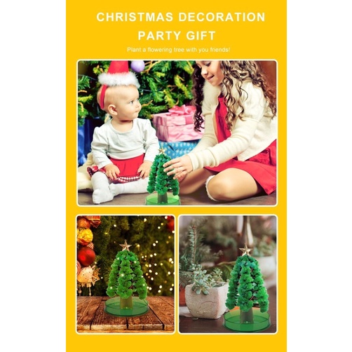 Cây đào tự nở tuyết thần kì, cây đào ma thuật tự nở magic christmas tree, quà tặng tết cho bé