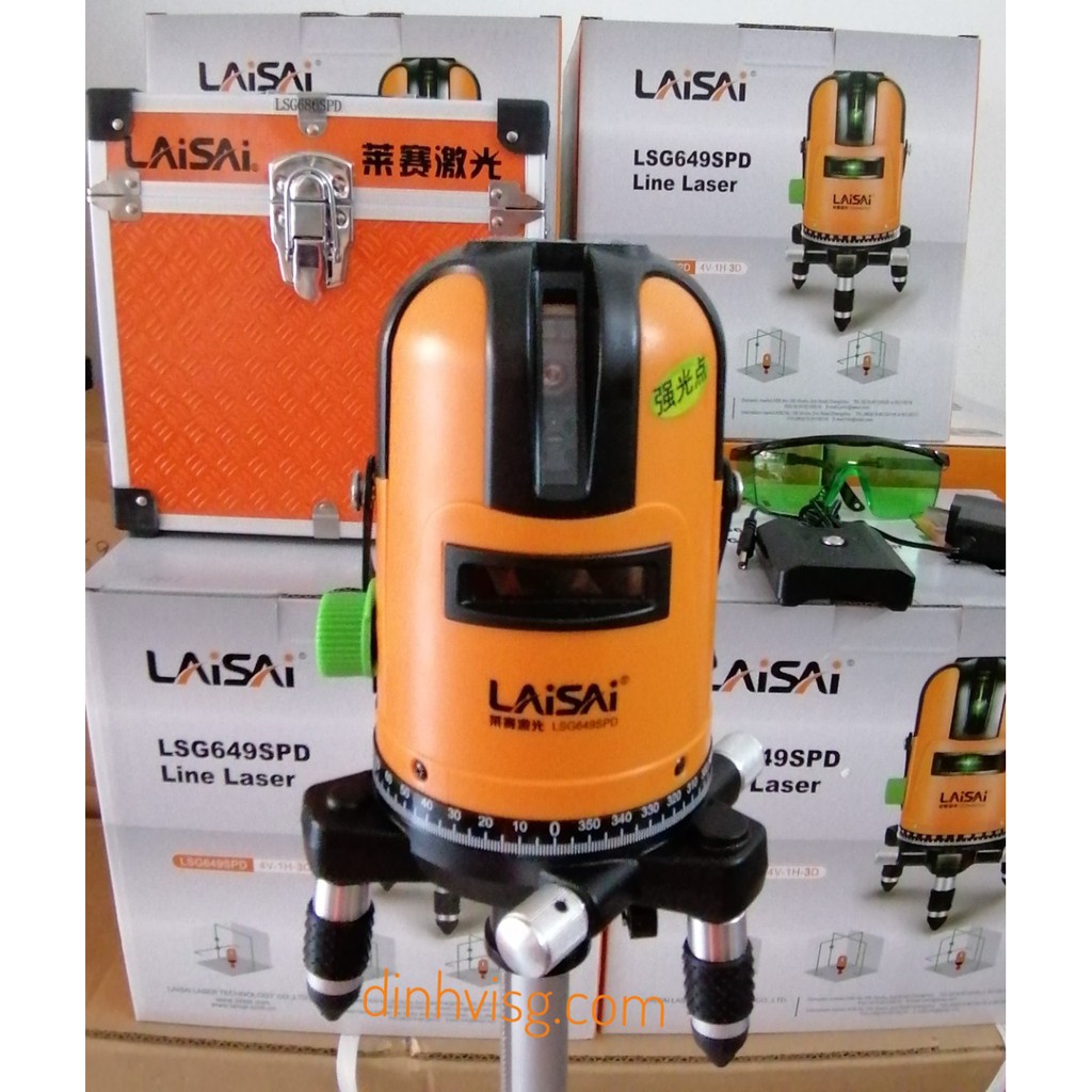 Máy cân mực laser 5 tia xanh Laisai LSG649SPD