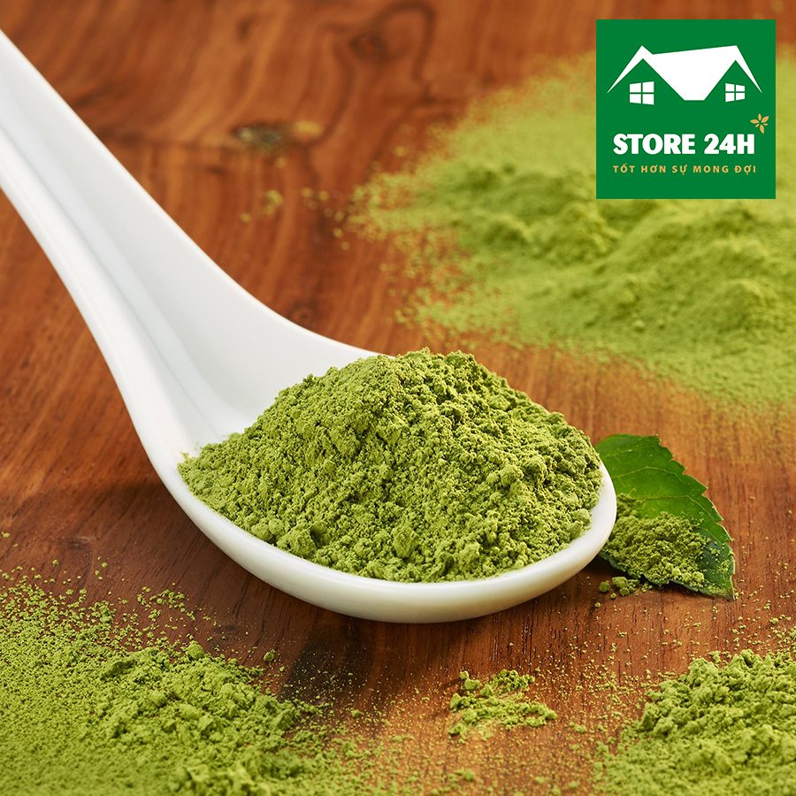 Bột trà xanh matcha Lâm Đồng nguyên chất 100%, làm bánh, pha đồ uống, đắp mặt, trắng da I Store 24h