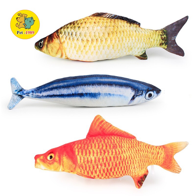 Đồ chơi chó mèo thú cưng - Đồ chơi cá chép 3D  Pet-1989