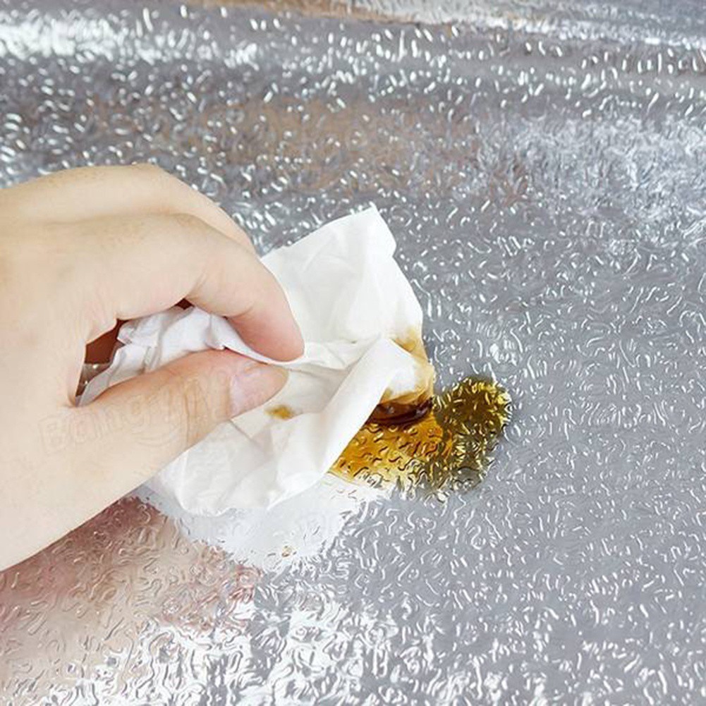 Giấy Nhôm Dán Tường Nhà Bếp Chống Dầu Mỡ 40 * 200Cm