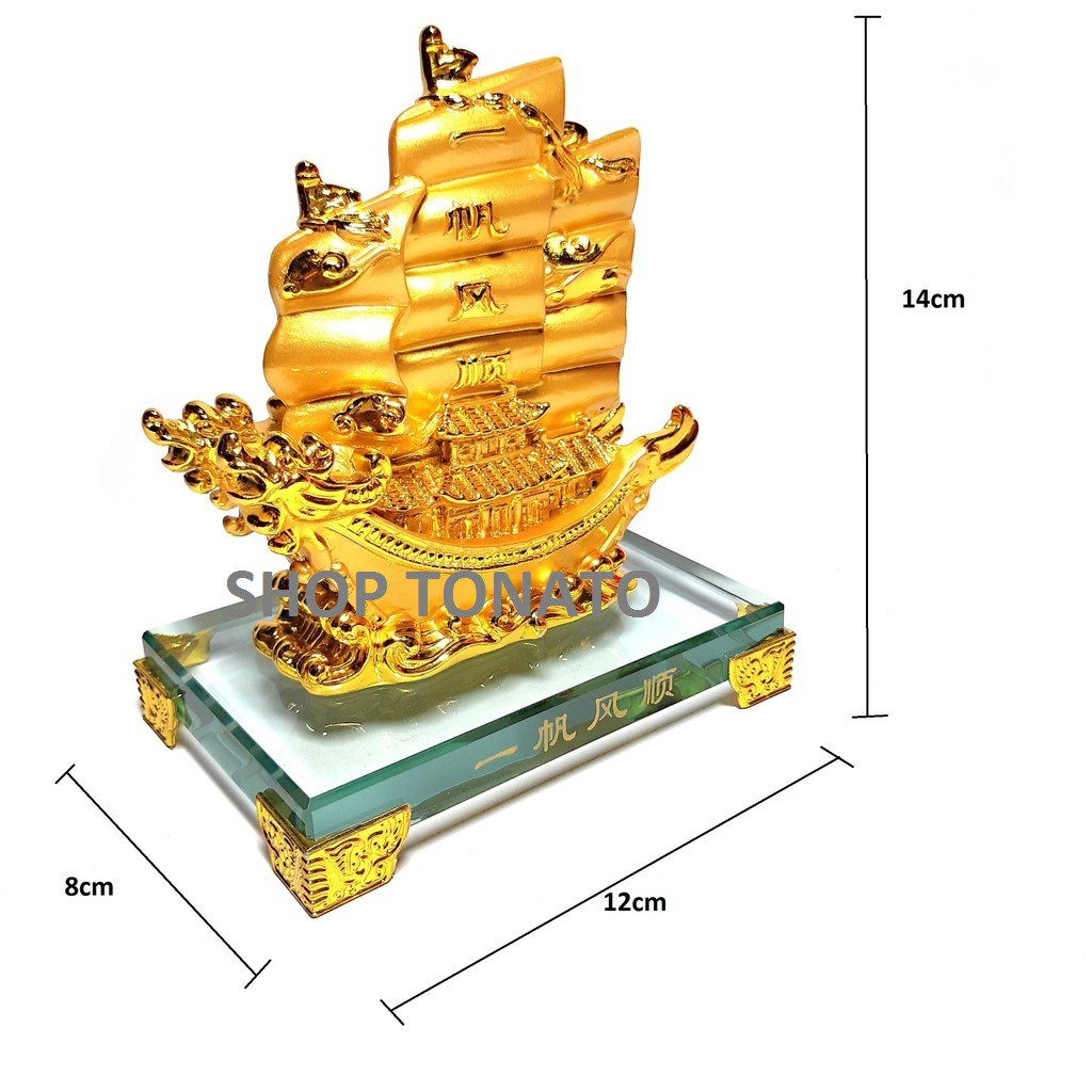 THUYỀN PHONG THỦY THUẬN BUỒM XUÔI GIÓ DWS3012 CAO 14CM