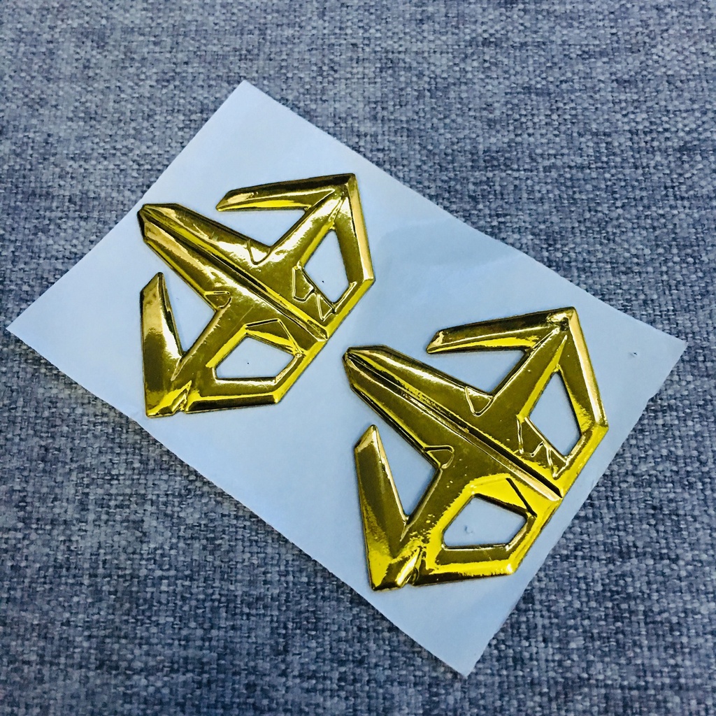 Bộ sưu tập tem LOGO KIM CƯƠNG AIR BLADE, tem huy hiệu KIM CƯƠNG dán xe AIR BLADE các đời nhiều màu lựa chọn