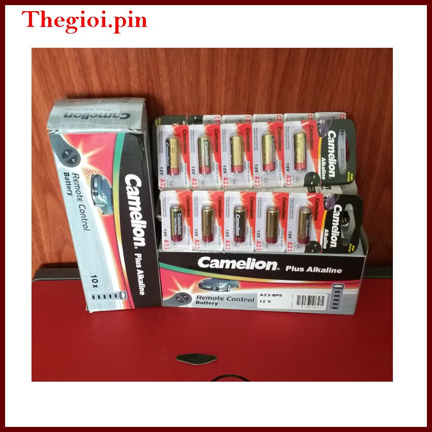 Pin Camelion A23, A27 đỏ 12V(Alkaline) 5 viên/ vỉ, Pin Kiềm, Pin cửa cuốn, Pin điều khiển,Camelion, Pin 1.2V,Panasonic
