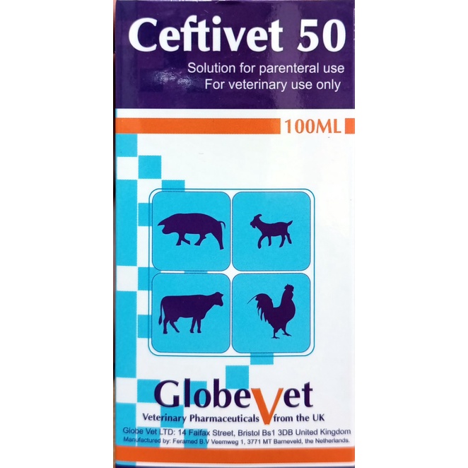 An Toàn, hoạt phổ rộng CEFTIVET 50  T/P: Cef_ti_ofur 5%