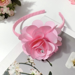 Bờm hoa hồng satin đủ màu