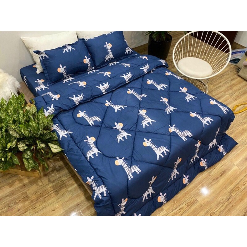 Vỏ Chăn Có Khoá Kéo Cotton Poly 2m2 x2m